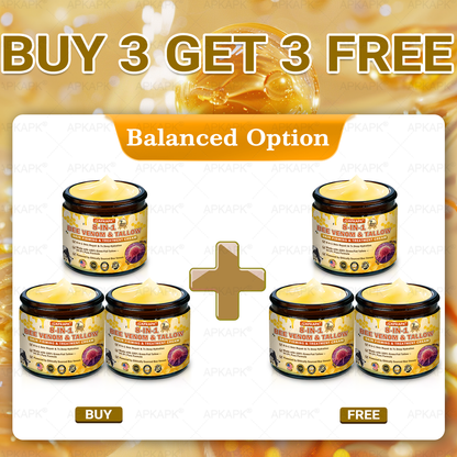 Official Store | 𝐀𝐏𝐊𝐀𝐏𝐊® 𝟖-𝐈𝐧-𝟏 𝐁𝐞𝐞 𝐕𝐞𝐧𝐨𝐦 & 𝐓𝐚𝐥𝐥𝐨𝐰 𝐒𝐤𝐢𝐧 𝐅𝐢𝐫𝐦𝐢𝐧𝐠 & 𝐓𝐫𝐞𝐚𝐭𝐦𝐞𝐧𝐭 𝐂𝐫𝐞𝐚𝐦 (Effective Within 7 Days)Bee Venom + Tallow · 7X Deep Hydration, targets wrinkles, sagging, stretch marks, dark spots, purpura, inflammations and more